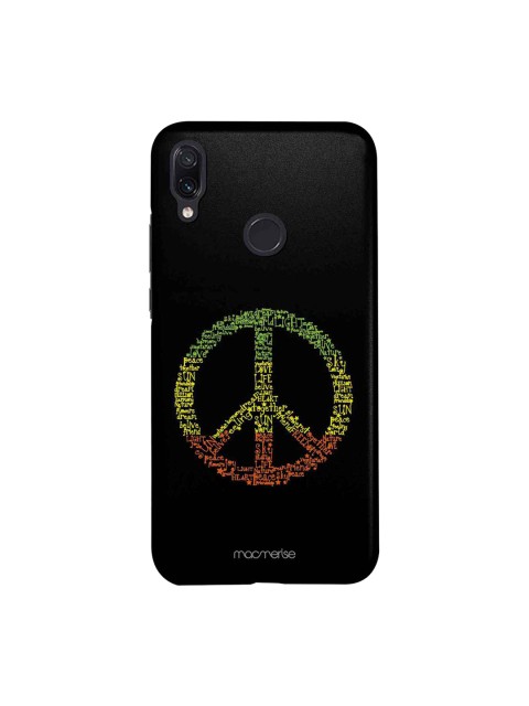 

macmerise Black & Yellow Symbol Of Peace Sublime Xiaomi Redmi Note 7 Back Cover