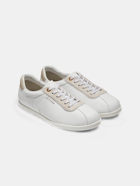 

Cole Haan Women White Solid Leather Sneakers