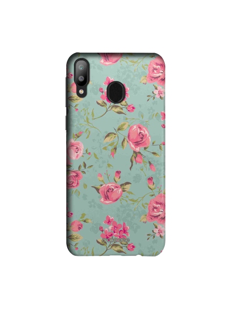 

macmerise Green & Pink Flowers Sublime Samsung Galaxy M20 Back Case