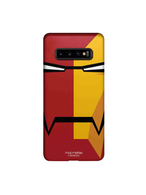 

macmerise Red & Yellow Marvel Comics Face Focus Ironman Sublime Samsung Galaxy S10 Plus Back Case