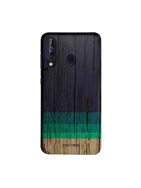 

macmerise Black & Green Wood Stripes Sublime Samsung Galaxy A60 Back Cover