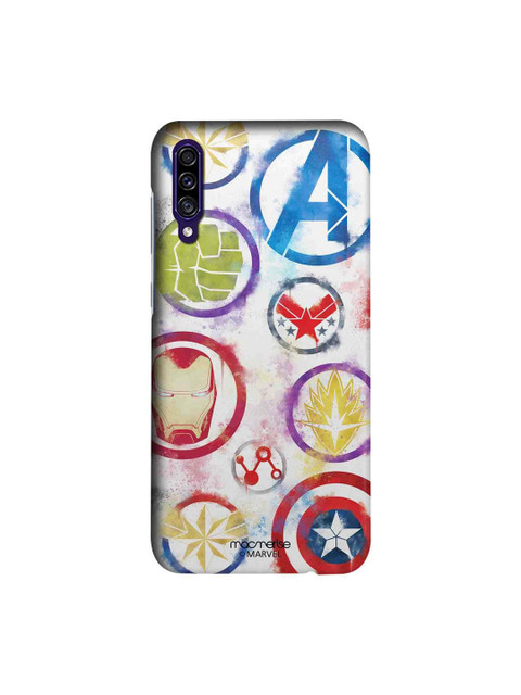 

macmerise Multicoloured Marvel Comics Avengers Icons Graffiti Sublime Samsung Galaxy A30S Back Case, Multi