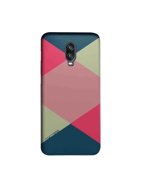 

macmerise Pink & Green Criss Cross Sublime OnePlus 6T Back Cover