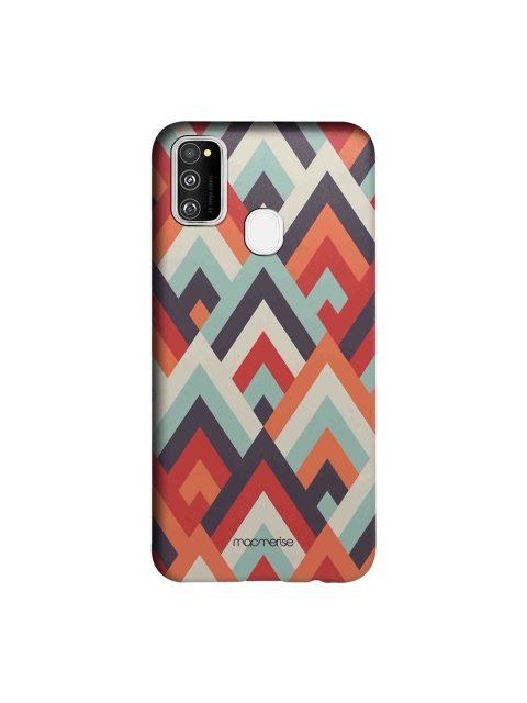 

macmerise Orange & Blue Symmetric Cheveron Sublime Samsung Galaxy M30S Back Case