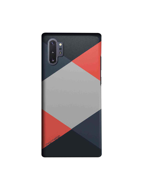 

macmerise Black & Coral-Coloured Criss Cross Samsung Galaxy Note 10 Plus Back Case