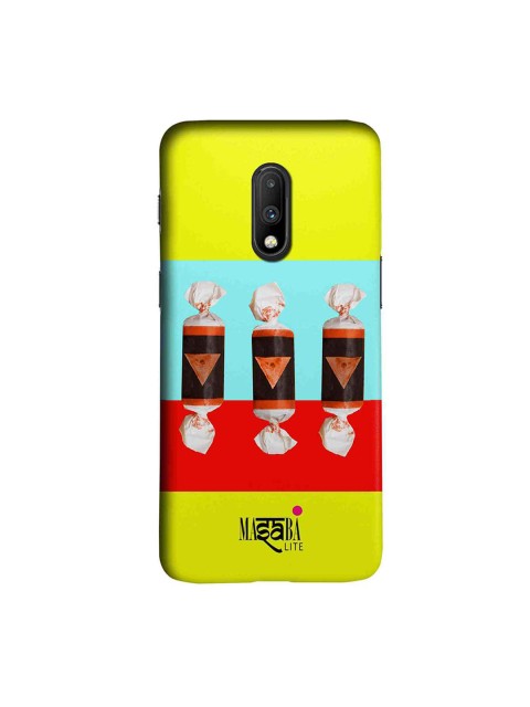 

macmerise Yellow & Blue Masaba Lite Masaba Cone Candy Sublime OnePlus 7 Back Cover