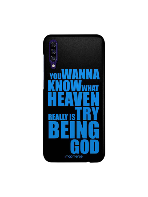 

macmerise Black & Blue Try Being God Sublime Samsung Galaxy A30S Back Case