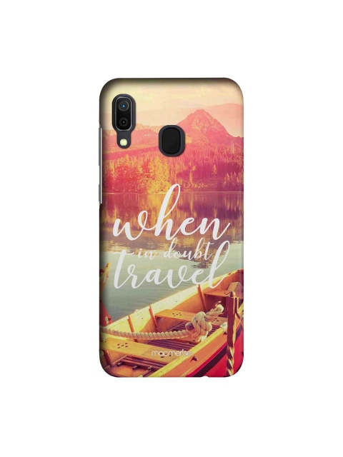 

macmerise Pink & Yellow When In Doubt Travel Samsung Galaxy A30 Back Case