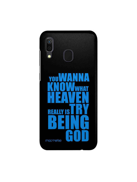 

macmerise Black & Blue Try Being God Sublime Samsung Galaxy A30 Back Case