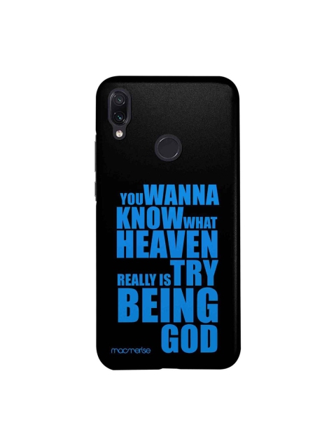 

macmerise Black & Blue Try Being God Sublime Xiaomi Redmi Note 7 Back Cover