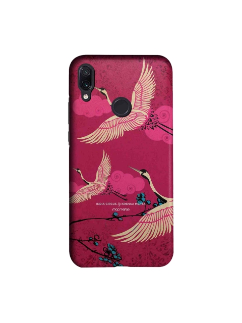 

macmerise Pink & Yellow Flying Flamingoes Xiaomi Redmi Note 7 Back Case