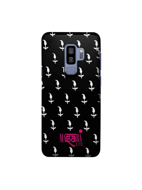 

macmerise Black & White Masaba Leaf Motif Sublime Samsung Galaxy S9 Plus Back Case