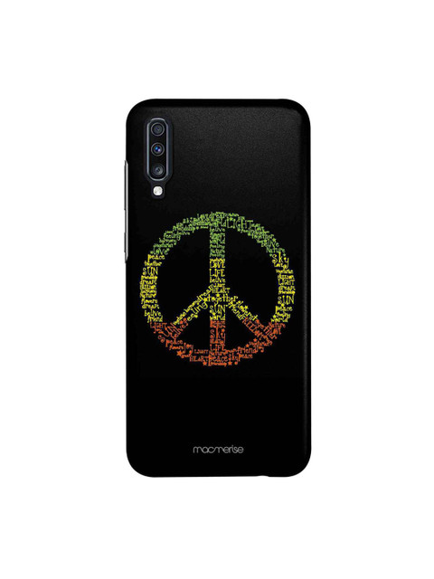 

macmerise Black & Green Symbol Of Peace Samsung Galaxy A70 Back Case