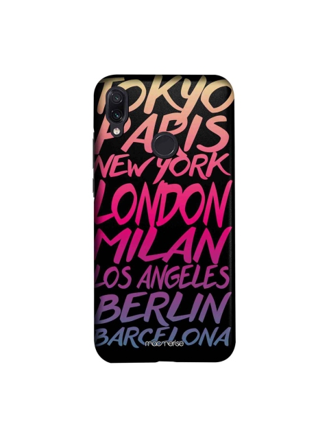 

macmerise Black & Pink Fashion Cities Printed Sublime Xiaomi Redmi Note 7 Back Case