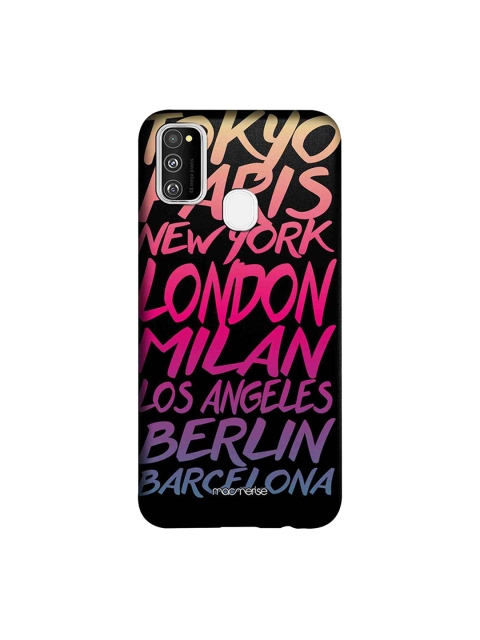 

macmerise Black & Pink Fashion Cities Printed Sublime Samsung Galaxy M30S Back Case