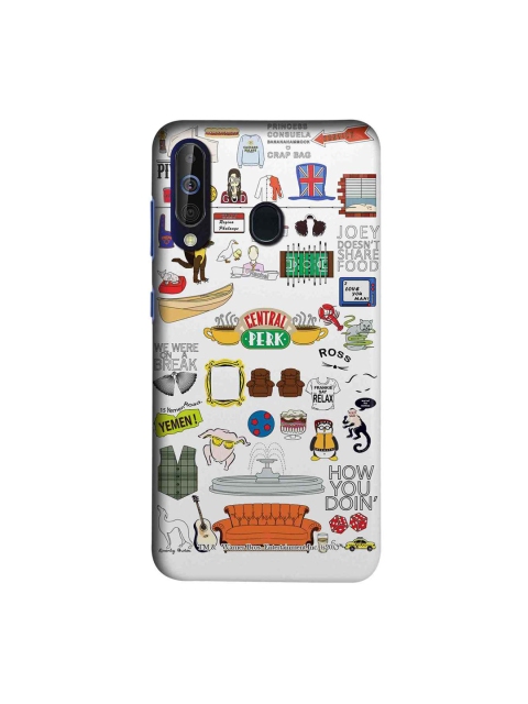 

macmerise White & Orange Friends Doodle Sublime Samsung Galaxy M40 Back Case