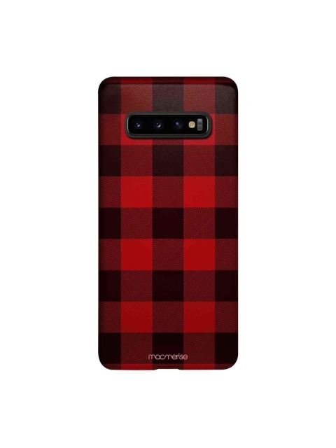 

macmerise Red & Black Checkmate Sublime Samsung Galaxy S10 Plus Back Case