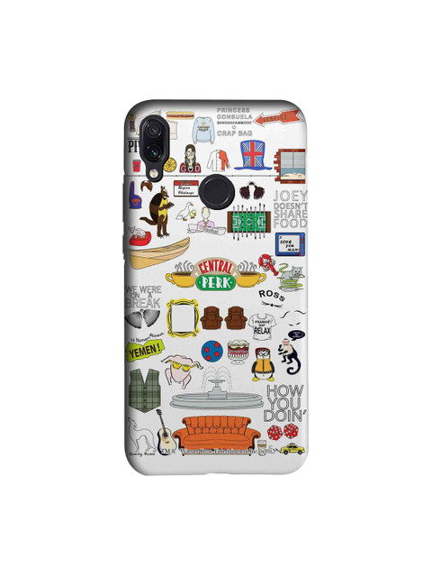

macmerise White & Yellow Friends Doodle Sublime Xiaomi Redmi Note 7 Back Cover