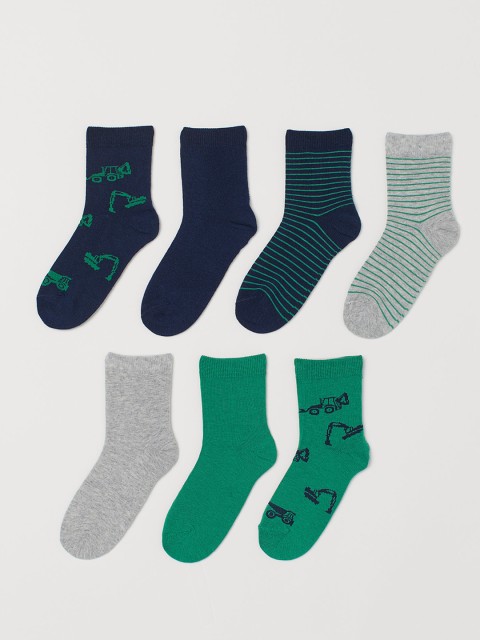 

H&M Boys 7-pack Socks, Green