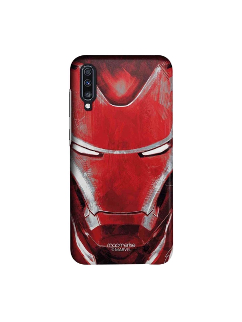 

macmerise Red Marvel Comics Charcoal Art Iron Man Samsung Galaxy A70 Back Case