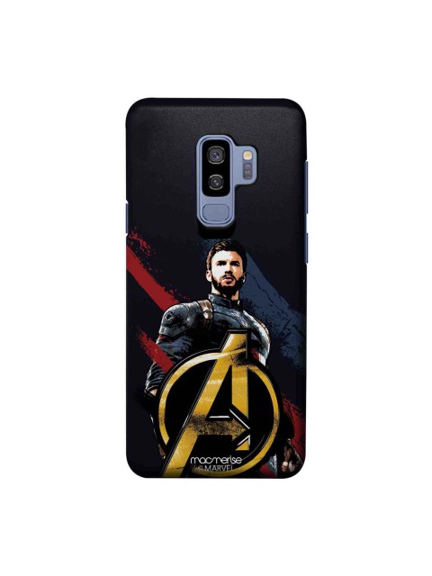 

macmerise Black & Blue Marvel Comics Captain America Postcard Sublime Samsung Galaxy S9 Plus Back Case