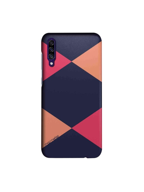 

macmerise Blue & Peach-Coloured Criss Cross Blupink Sublime Samsung Galaxy A30S Back Case