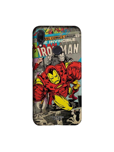

macmerise Grey & Red Marvel Comics Ironman Sublime Xiaomi Redmi Note 7 Back Case