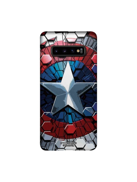 

macmerise Blue & Red Marvel Comics Hex Shield Sublime Samsung Galaxy S10 Plus Back Cover