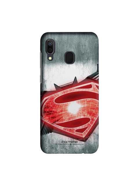 

macmerise Grey & Red Superman Printed Samsung Galaxy A30 Back Case