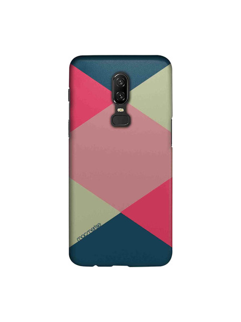 

macmerise Pink & Green Criss Cross Sublime OnePlus 6 Back Cover