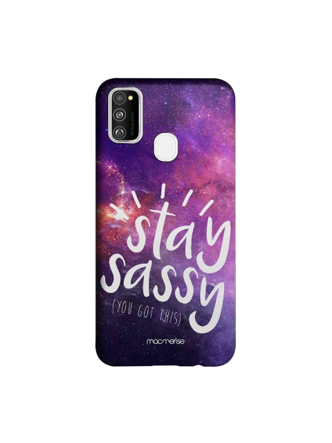 

macmerise Purple & White Stay Sassy Sublime Samsung Galaxy M30S Back Case