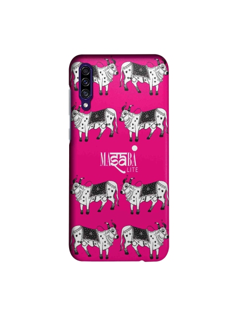 

macmerise Pink & White Masaba Cow Print Sublime Samsung Galaxy A30S Back Case