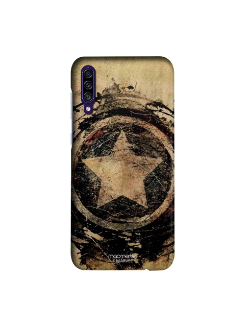 

macmerise Black & Brown Marvel Comics Symbolic Captain Shield Sublime Samsung Galaxy A30S Back Case