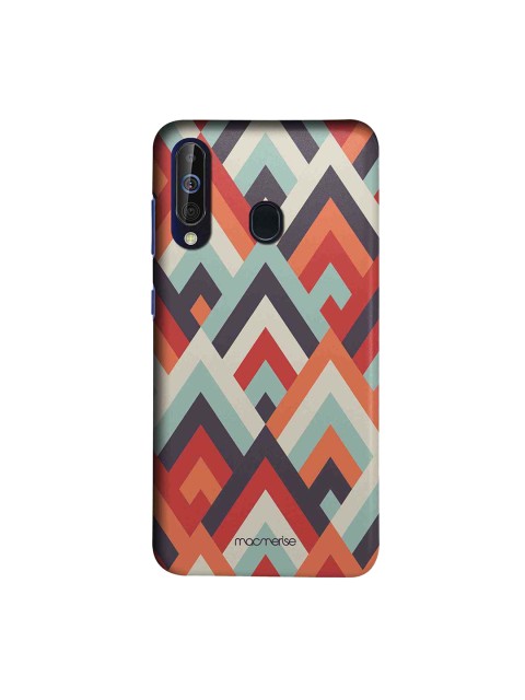 

macmerise Multicoloured Symmetric Cheveron Sublime Samsung Galaxy A60 Back Cover, Multi