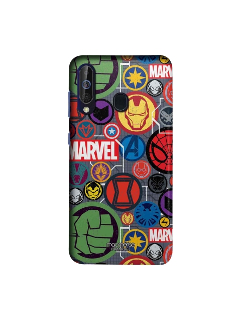 

macmerise Multicoloured Marvel Comics Iconic Mashup Samsung Galaxy A60 Back Case, Multi