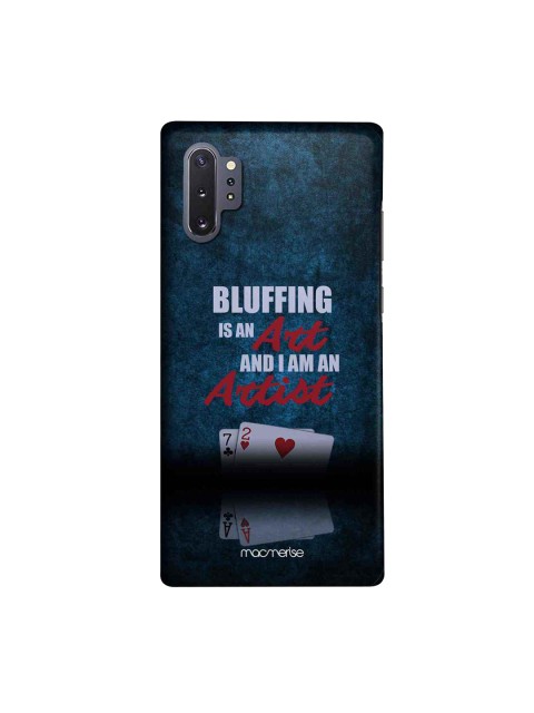 

macmerise Teal Blue & White Art Of Bluffing Sublime Samsung Galaxy Note10 Plus Back Cover