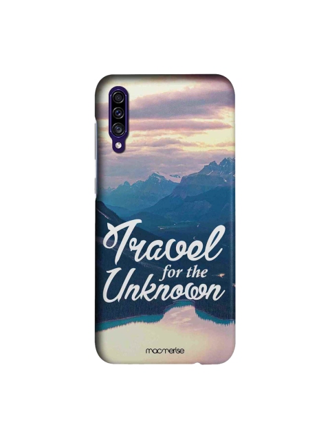

macmerise Blue & White Travel For The Unknown Samsung Galaxy A30S Back Case