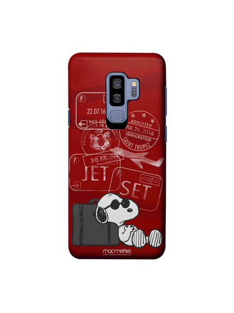 

macmerise Red & White Peanuts Jet Set Go Sublime Samsung Galaxy S9 Plus Back Case
