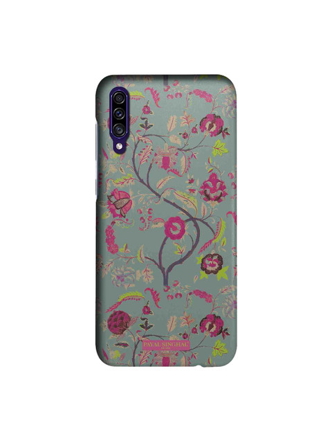 

macmerise Grey & Pink Payal Singhal Chintz Print Sublime Samsung Galaxy A30S Back Case