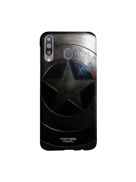 

macmerise Green & Black Marvel Comics Rusted Captains Shield Sublime Samsung Galaxy M30 Back Case, Grey