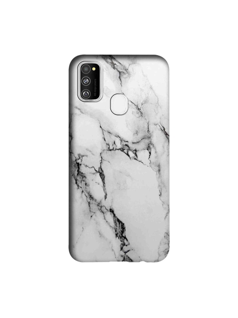 

macmerise White & Black Speciality Materials Marble Lu Samsung Galaxy M30S Back Cover