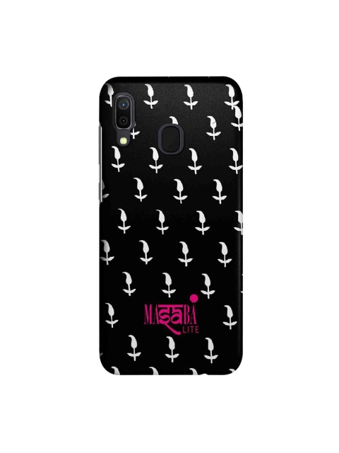 

macmerise Black & White Masaba Leaf Motif Sublime Samsung Galaxy A30 Back Case
