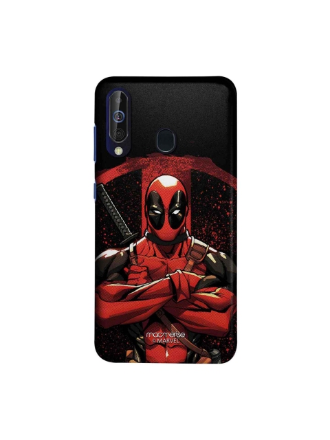 

macmerise Black & Red Marvel Comics Deadpool Stance Samsung Galaxy M40 Back Case