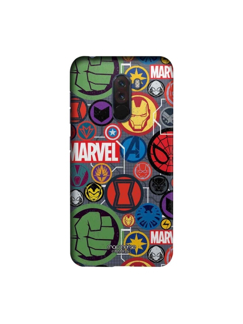

macmerise Grey & Red Marvel Comics Iconic Mashup Xiaomi Poco F1 Back Case