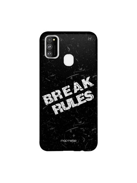 

macmerise Black & White Break Rules Samsung Galaxy M30S Back Case
