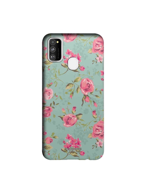 

macmerise Teal Blue & Pink Flowers Sublime Samsung Galaxy M30S Back Case