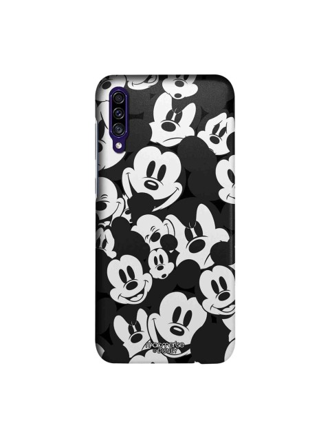 

macmerise Black & White Disney Mickey Mouse Printed Samsung Galaxy A30S Back Case