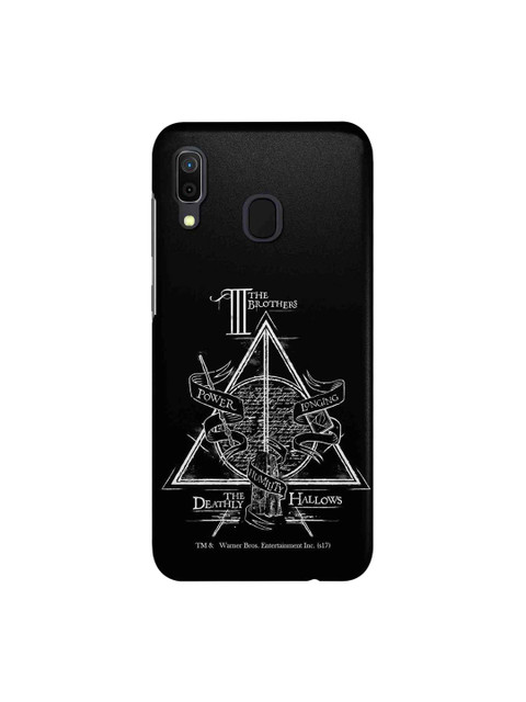 

macmerise Black & White Harry Potter The Deathly Hallows Sublime Samsung Galaxy A30 Back Case