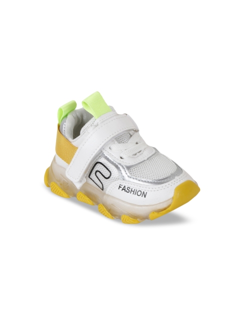 

PASSION PETALS Kids White & Yellow LED Sneakers