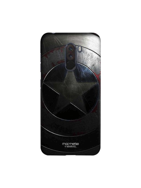 

macmerise Green & Black Marvel Comics Rusted Captains Shield Sublime Xiaomi Poco F1 Back Case, Grey